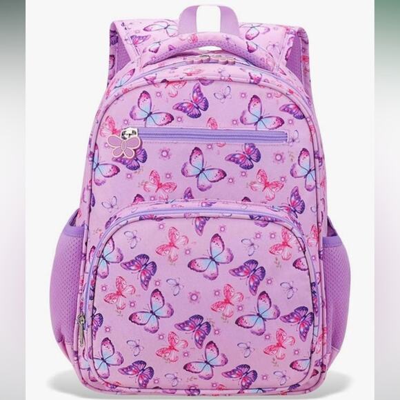 RHC Other - NWOT Purple & Pink Butterfly Print Kids 3-8 years old Backpack